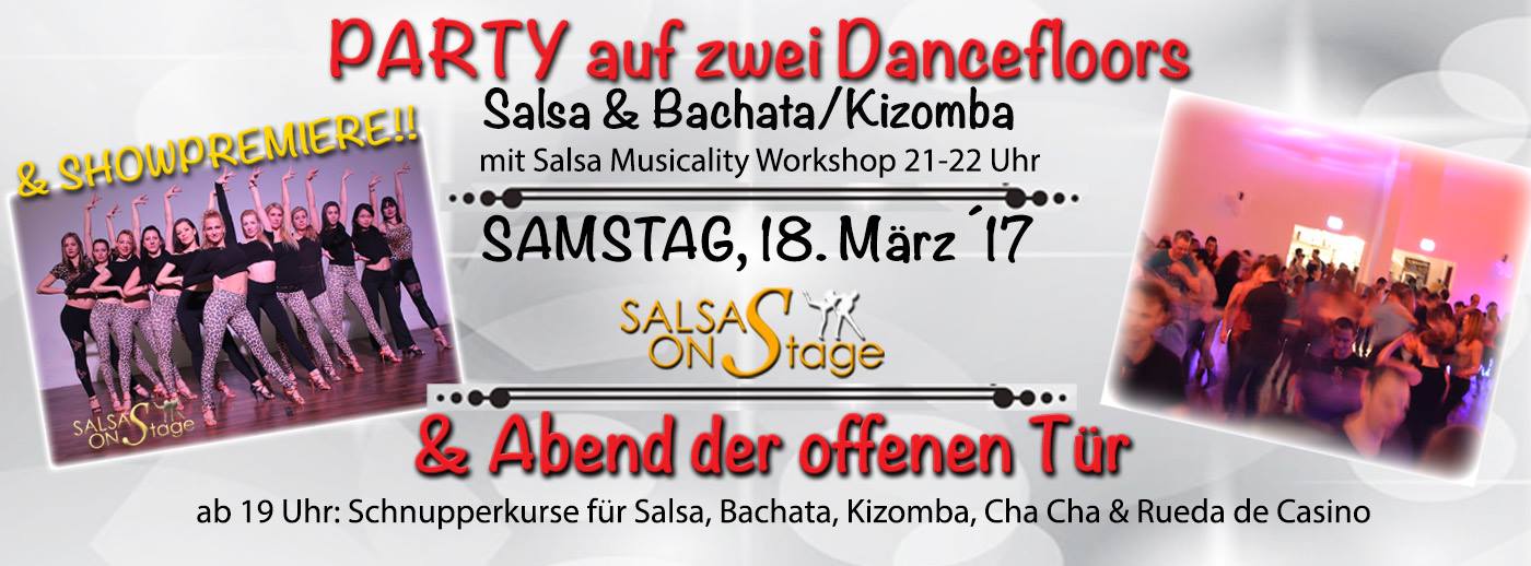 Salsa OnStage Party & Abend der offenen Tür & Showpremiere
