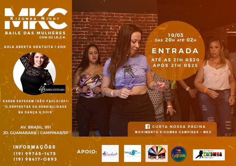 MKC KIZOMBA NIGHT - Baile Das Mulheres
