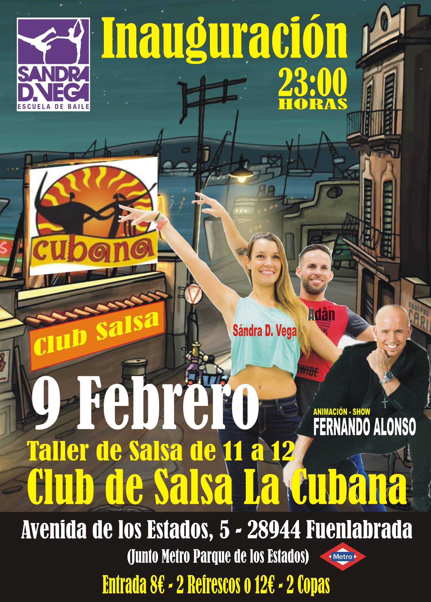 Inauguraciòn Club salsa La Cubana el 9 febrero
