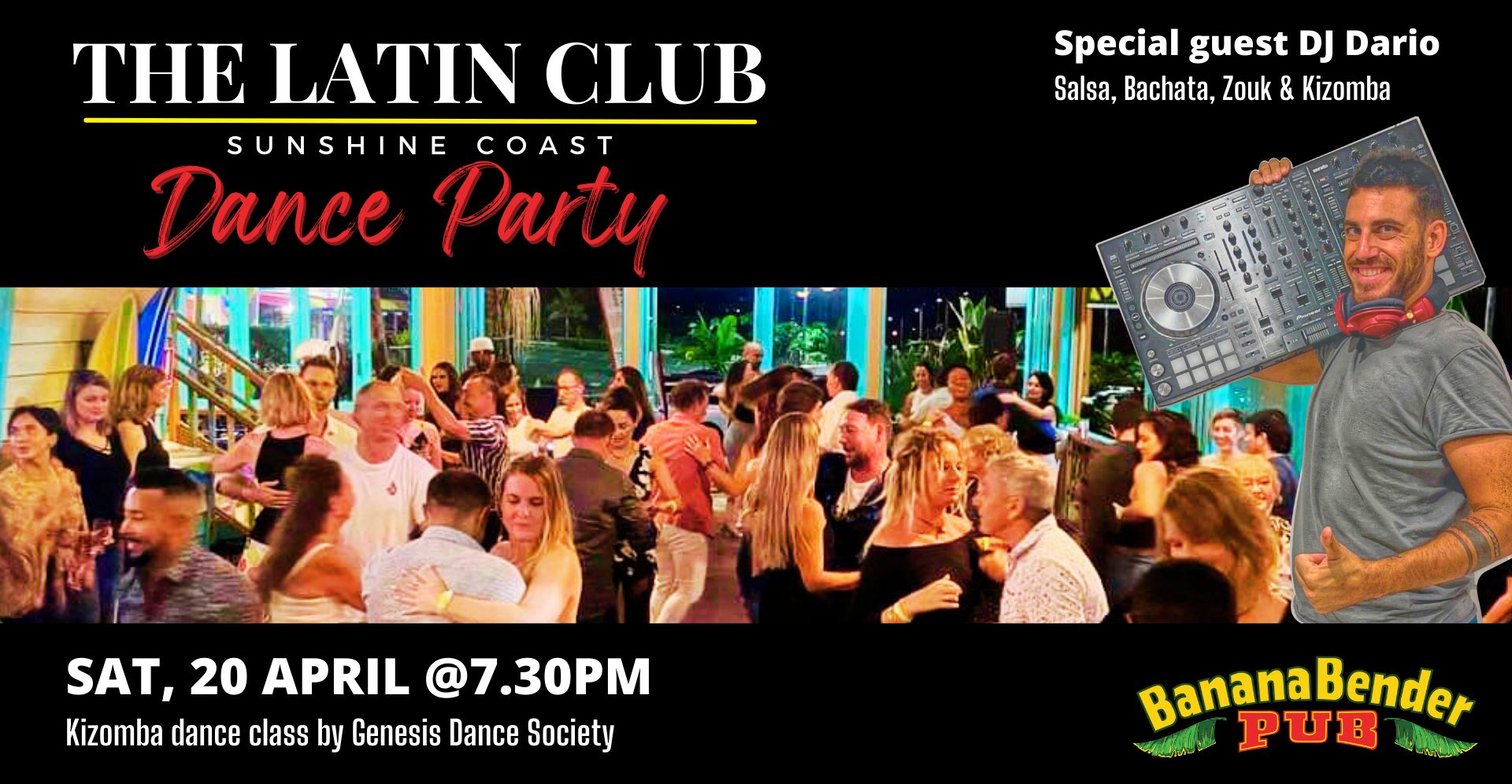 The Latin Club Dance Party - Sunshine Coast @ Banana Bender Pub 20-04-24