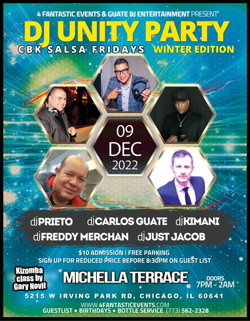 DJ UNITY Party Salsa Friday (Winter Edition) @ Michella’s Nightclub