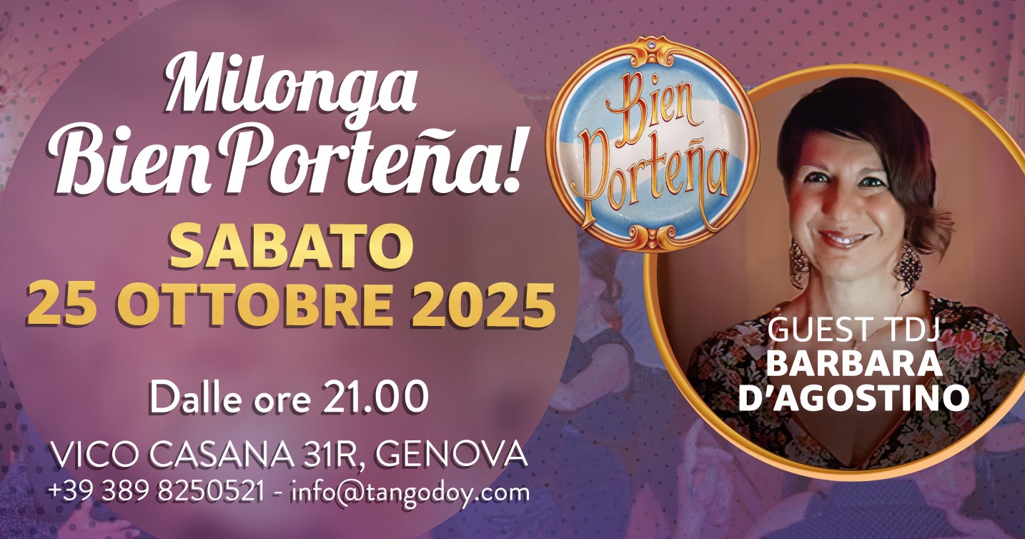 Milonga Bien Porteña a Génova‼️