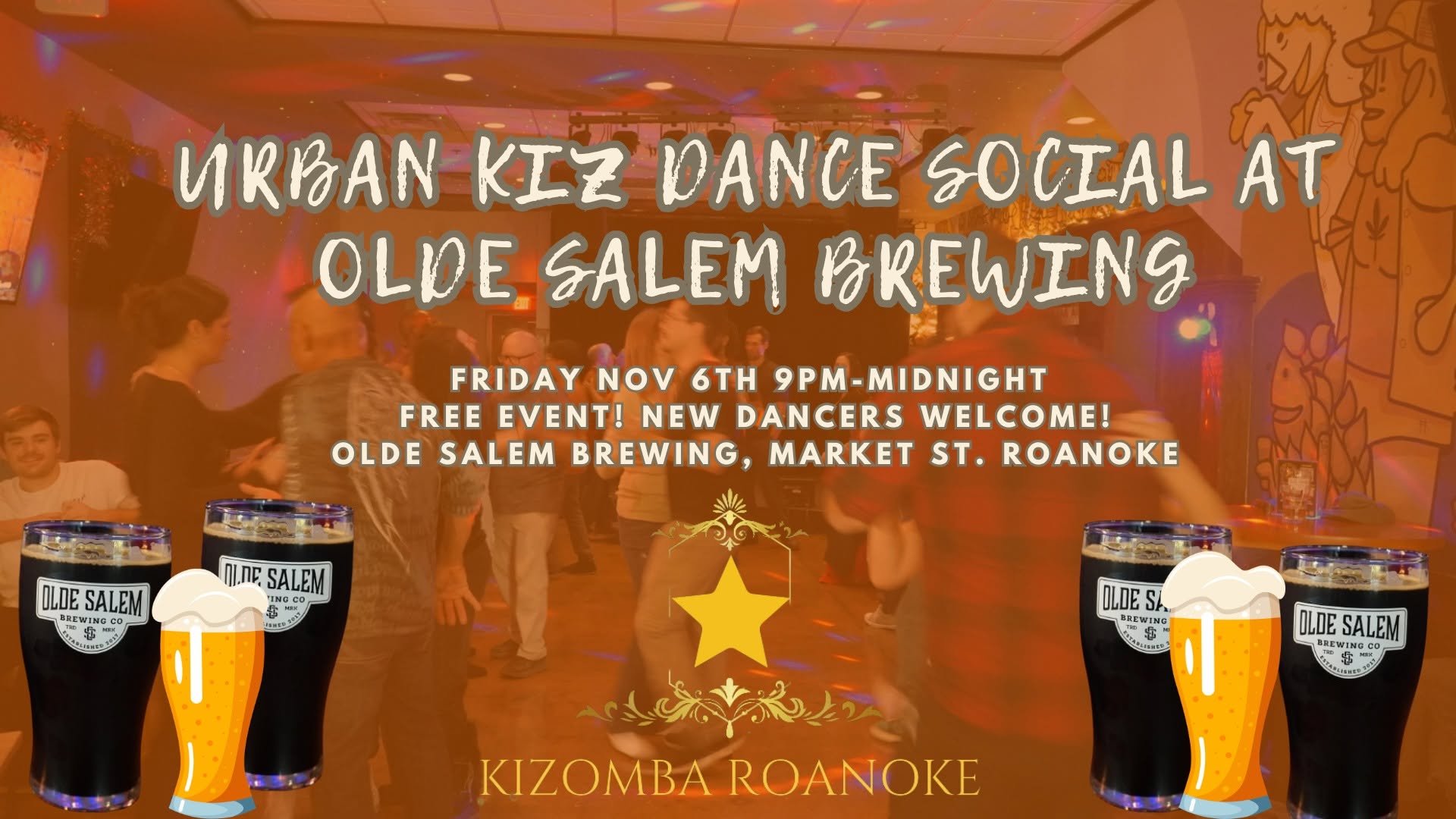 Urban Kiz Dance Social at Olde Salem Brewing - Downtown