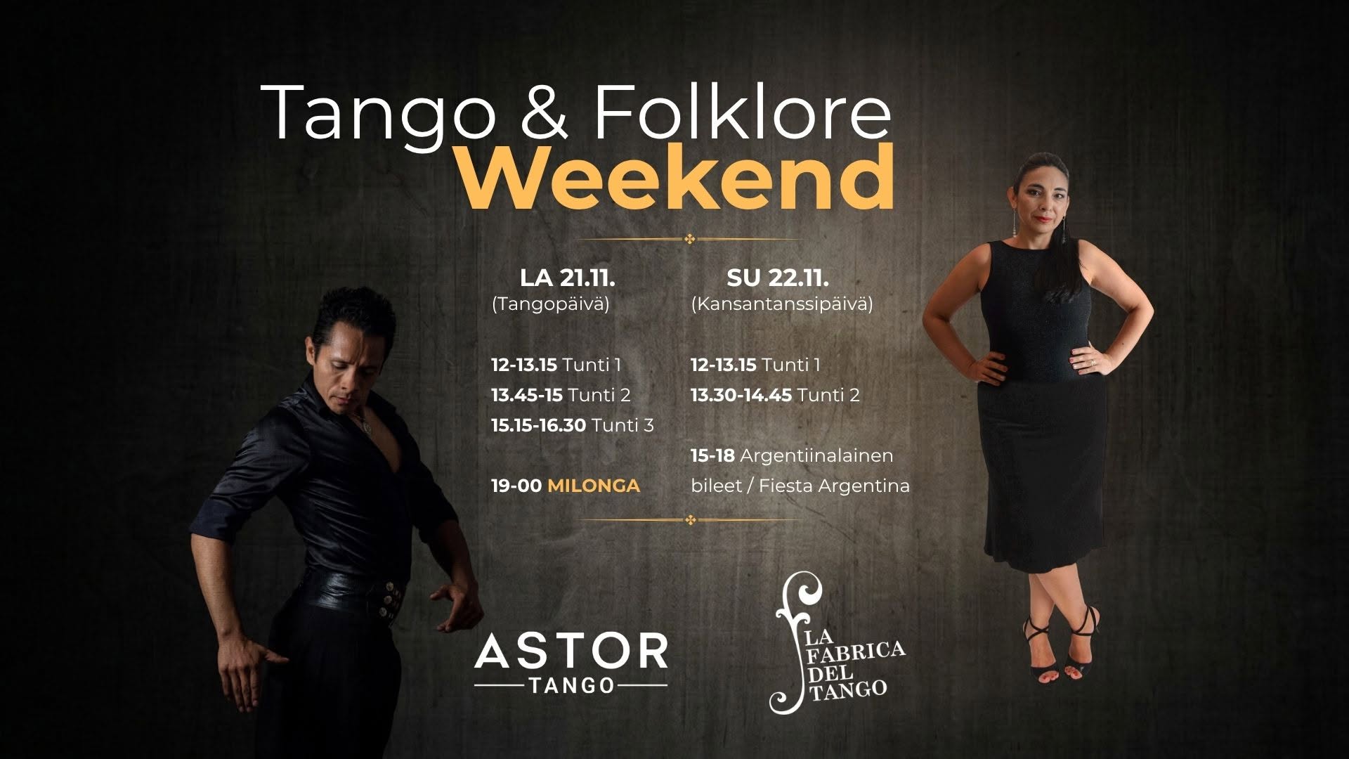 Tango & Folklore Weekend - Emilio Cornejo & Carina Quiroga