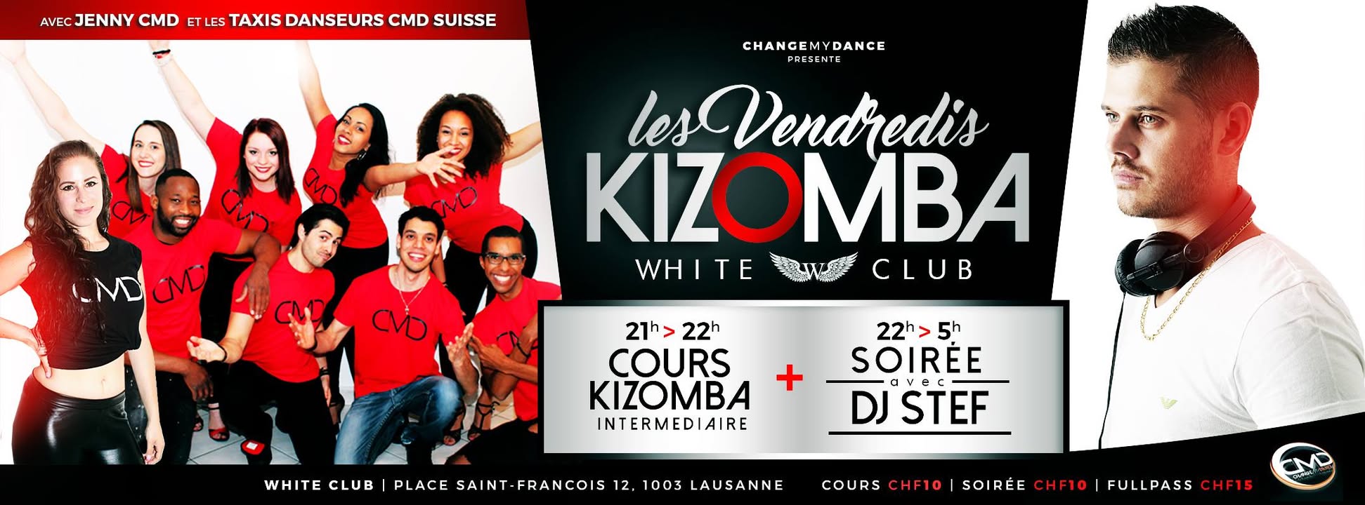 Cours + Kiz Party at WHITE with DJ STEF (Grenoble)