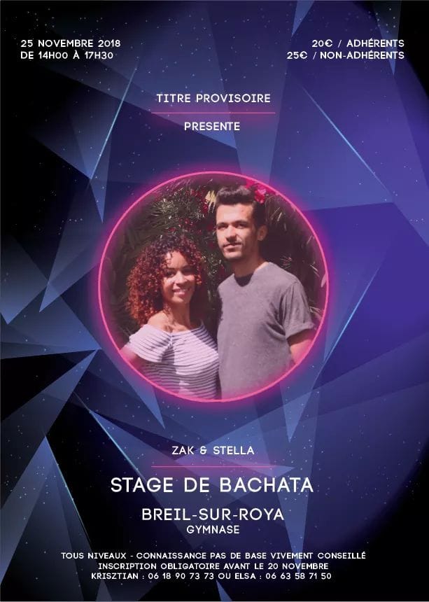 Stage de BACHATA avec Zak & Stella