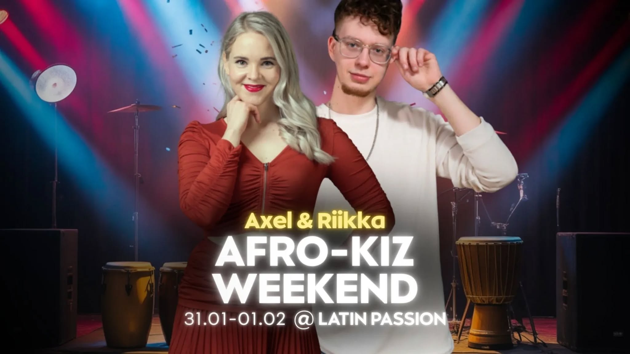 Afro-kizomba weekend in Tartu: Axel & Riikka 🇦🇴🇫🇮🇪🇪