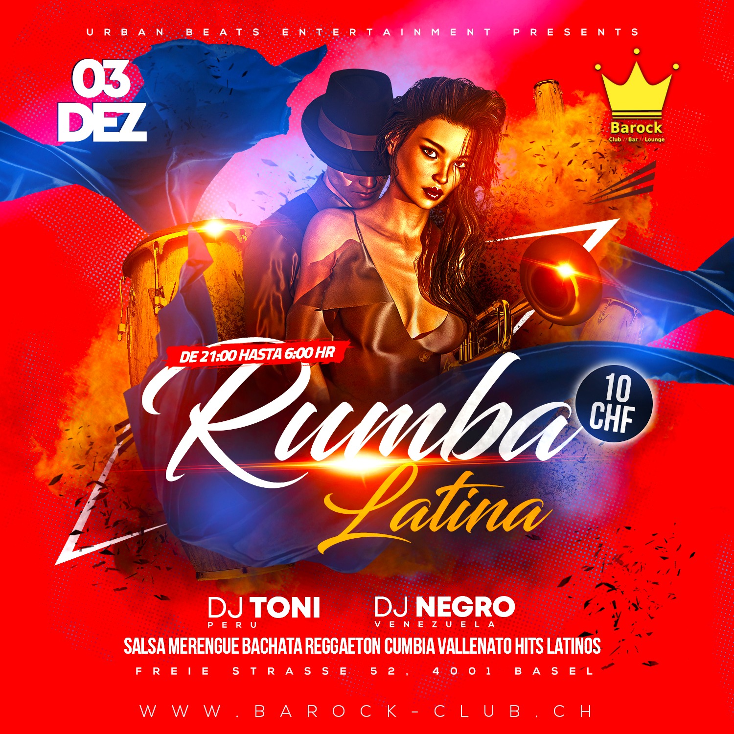 LRUMBA LATINA 100% Fiesta Latina Basel