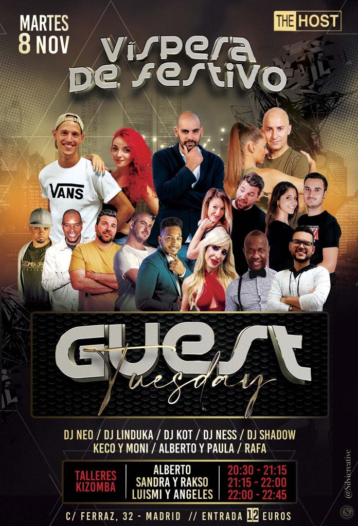 ★Kizomba Guest Tuesday en The Host ★ 8 de noviembre de 2022★