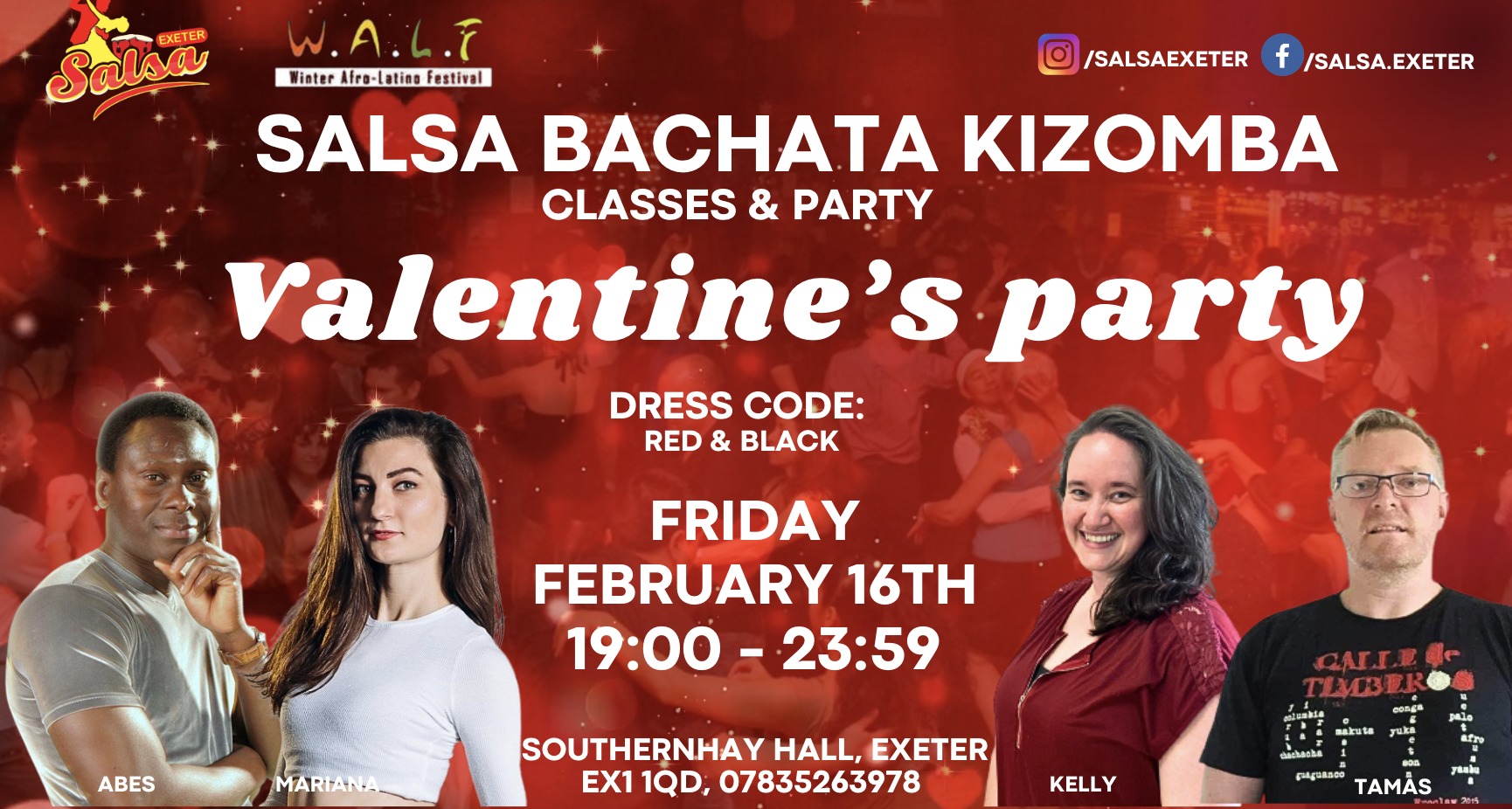 Valentine's SBK social Red & Black