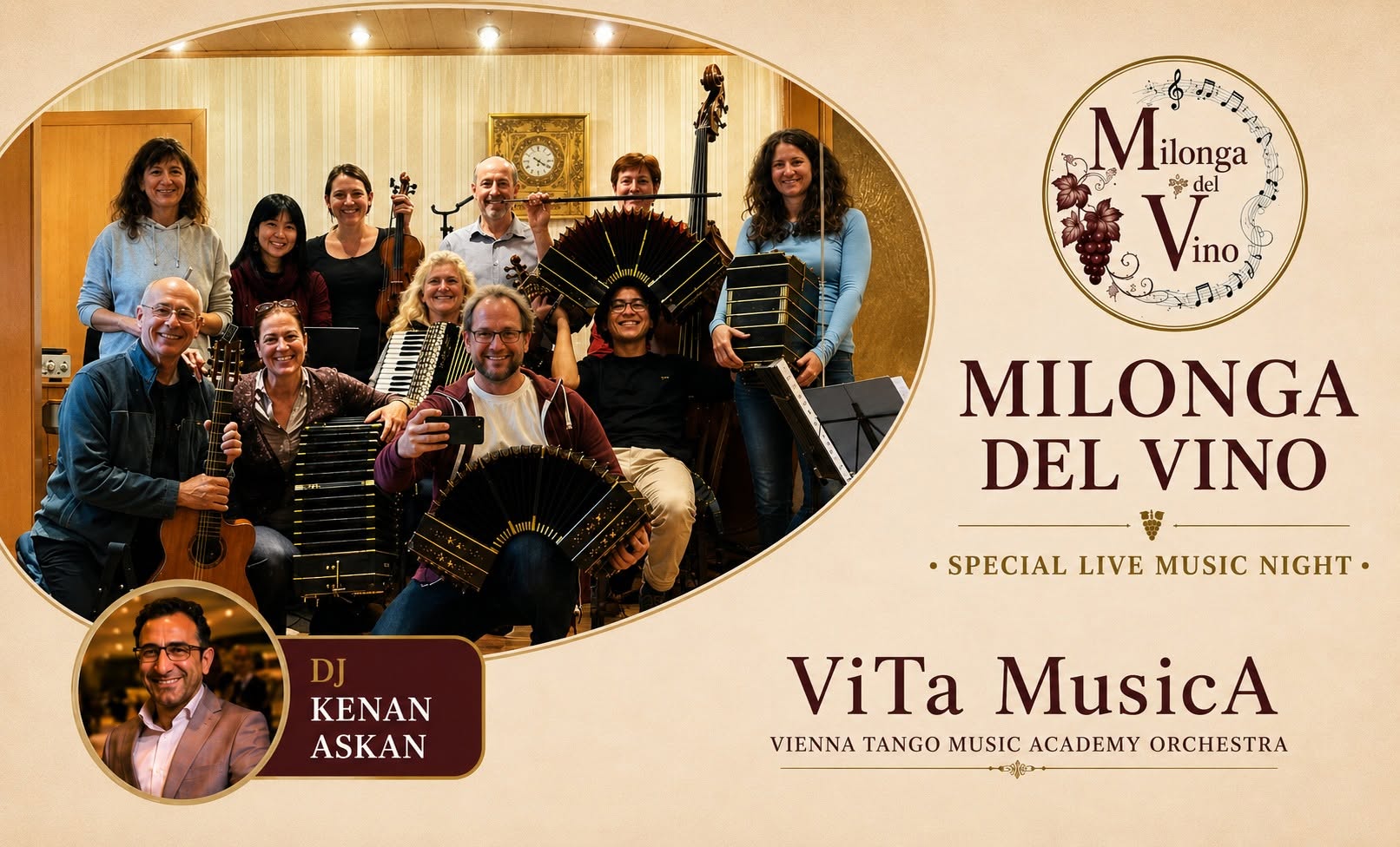 Milonga del Vino with ViTa MusicA orchestra