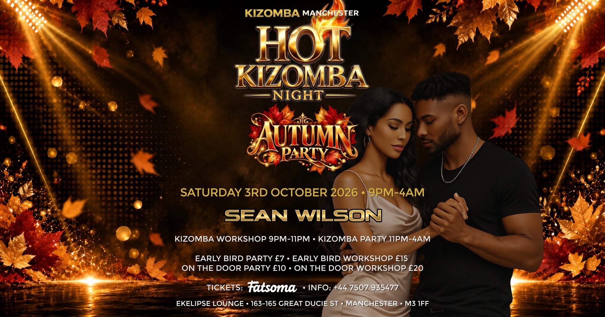 Hot Kizomba Night Autumn Party EKELIPSE Manchester Workshop & Party