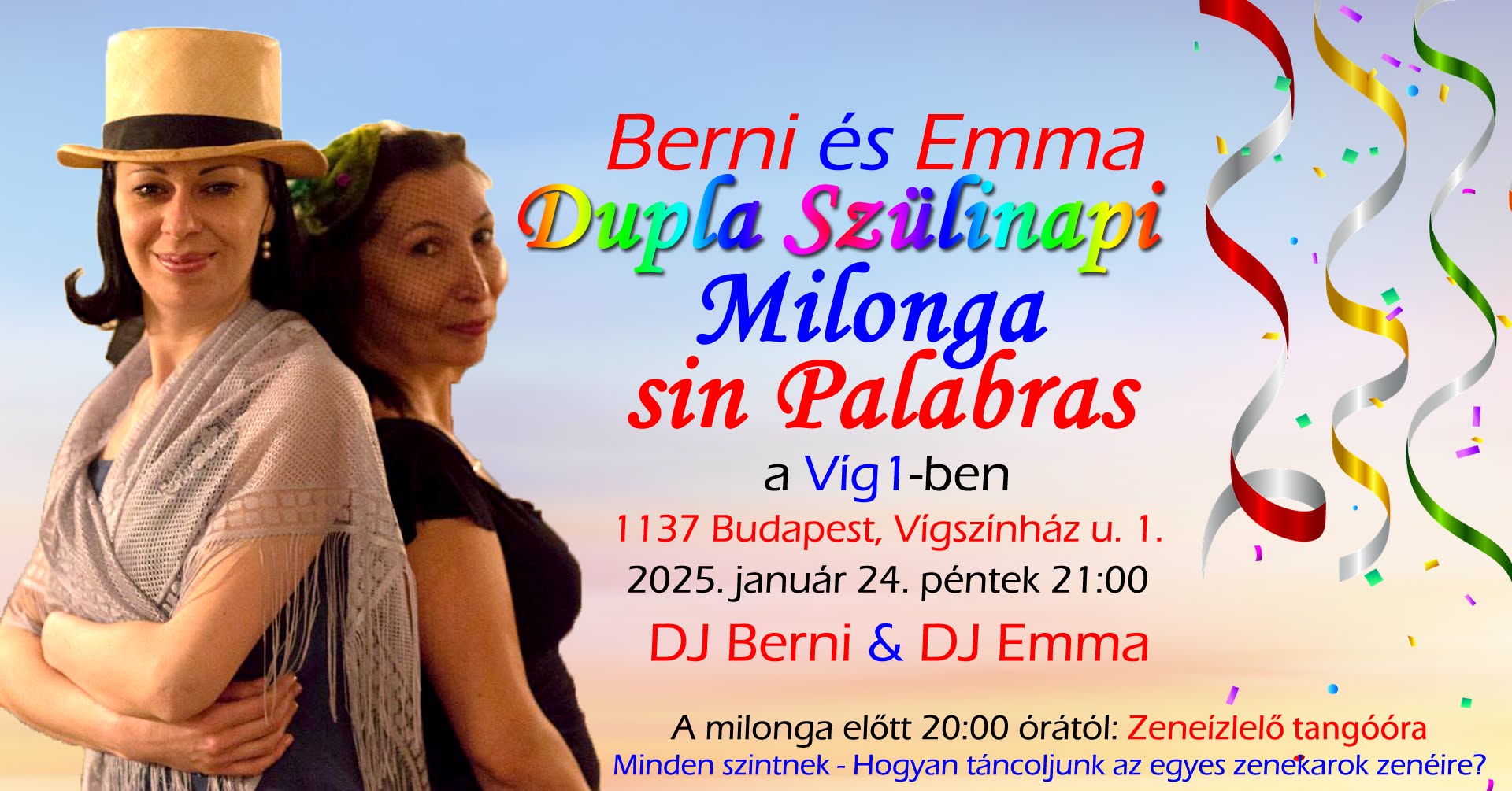 đŸâšđđđđșđ¶â€ BERNI Ă©s EMMA dupla SZĂLINAPI buli †Milonga sin Palabras - VĂg1 - DJ Berni & DJ Emma