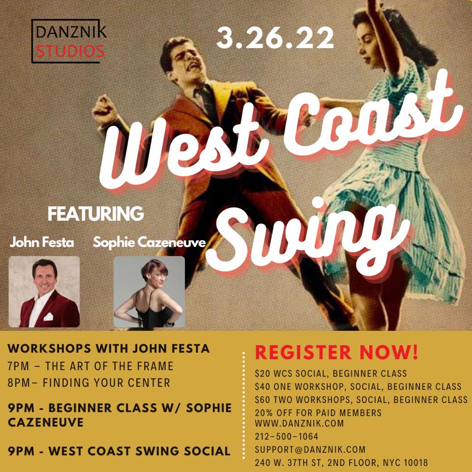 Saturday Swing & Social w John Festa