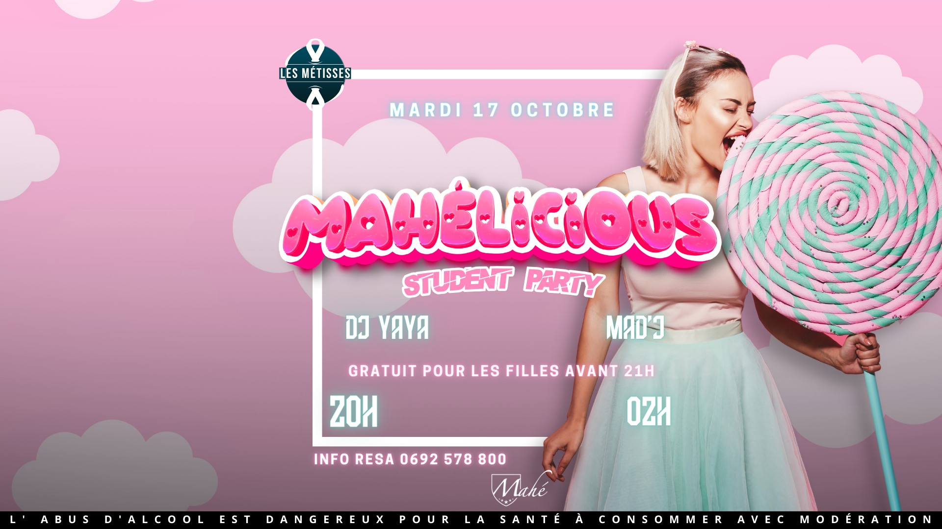 Mahรฉlicious Student Party - Mardi 17.10.23