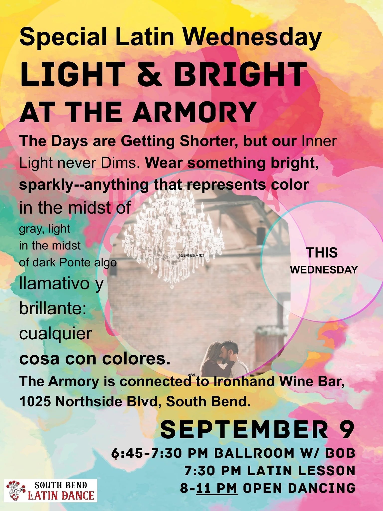 Special Latin Wednesday @ The Armory: Light & Bright