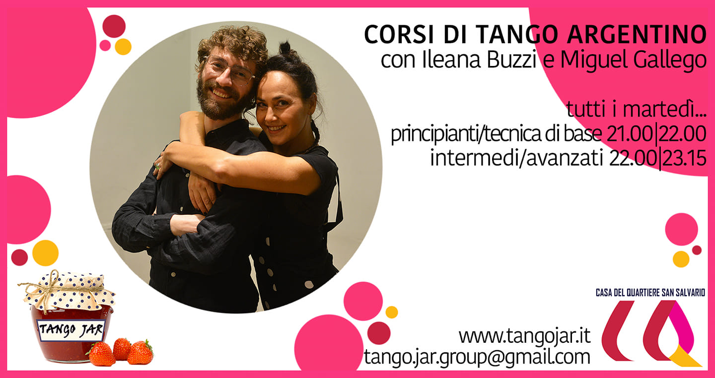 Nuovi Corsi di Tango con Ileana Buzzi e Miguel Gallego a Tango Jar!