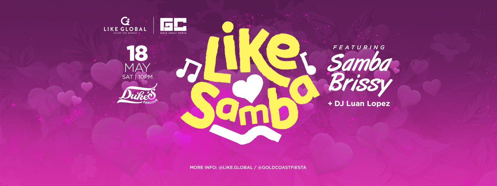 Tonight! Like ♡ Samba with Samba Brissy