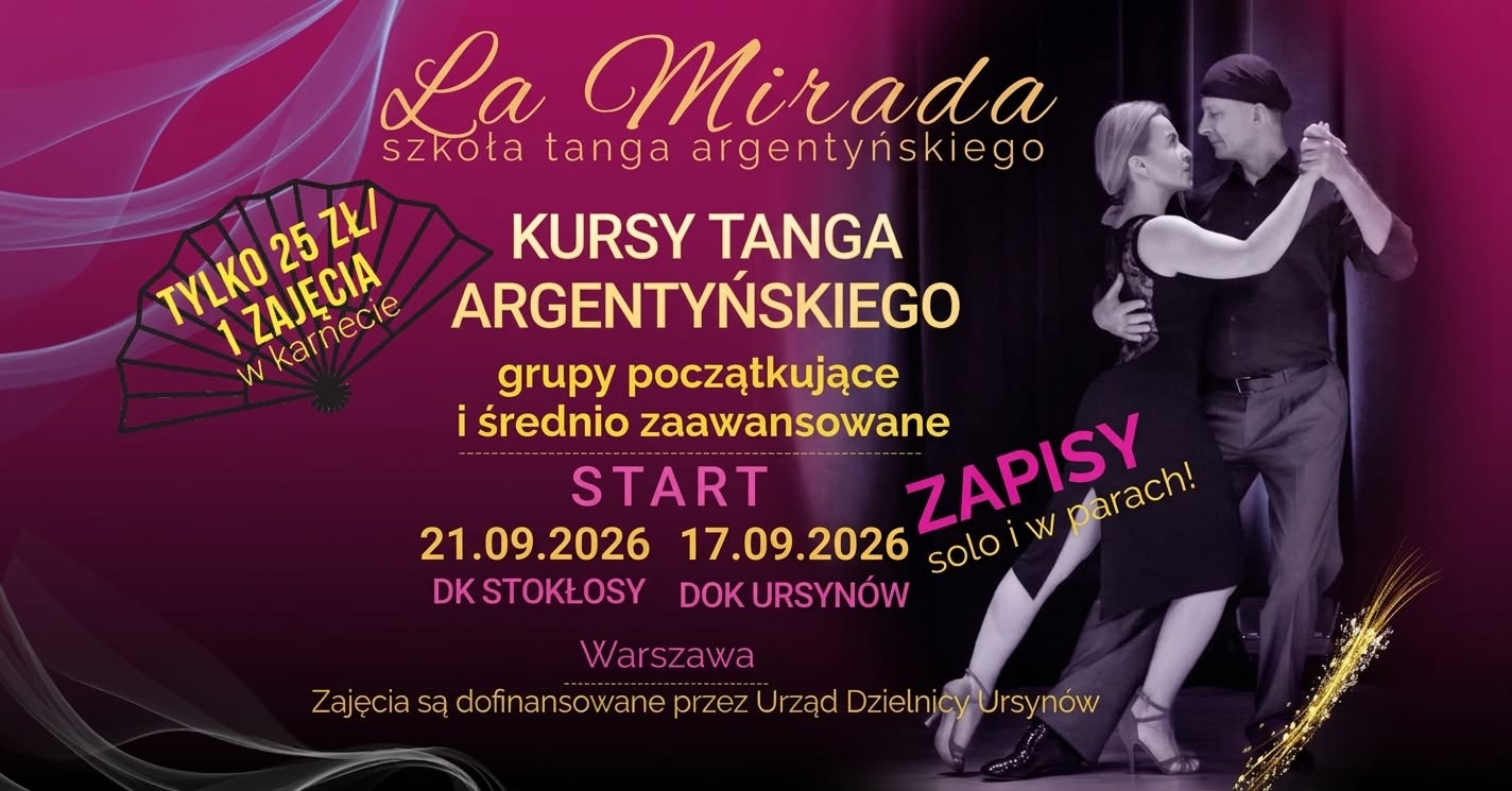 Jesień w objęciach tanga argentyńskiego - nowe kursy w szkole La Mirada!!