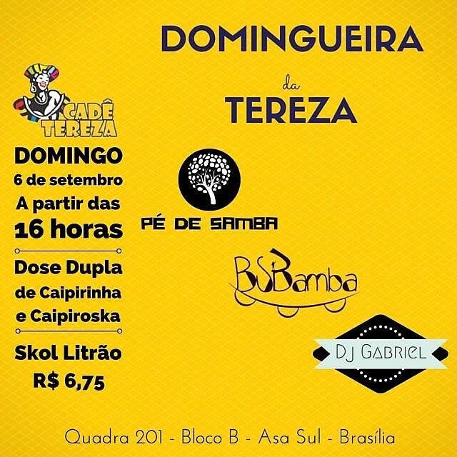 DOMINGUEIRA DA TEREZA - FERIADÃO DA INDEPENDÊNCIA