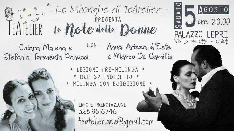 Le Milonghe di TeAtelier Lisbona-Roma-Chieti por Cuatro palabras