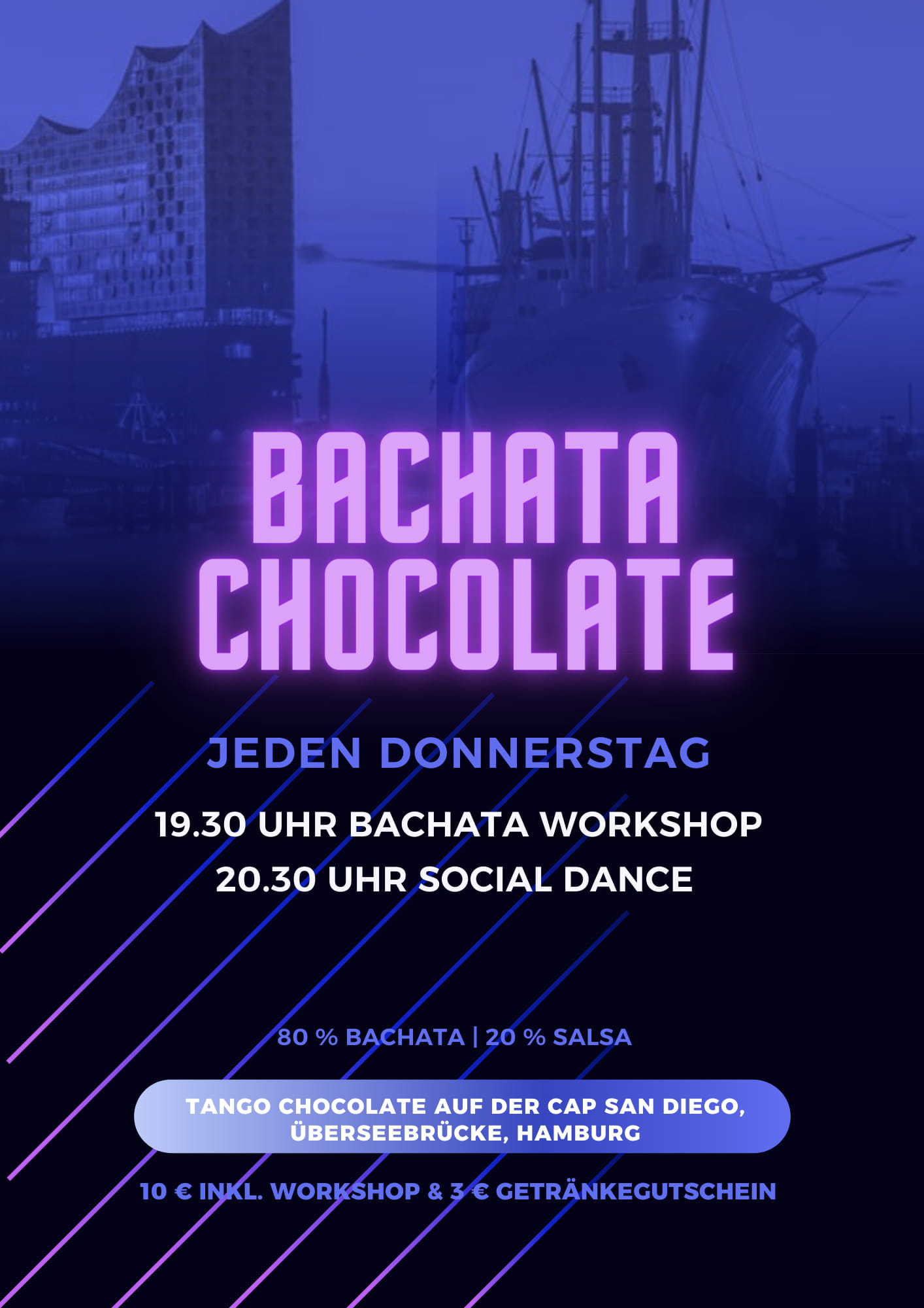 Bachata Chocolate 🍫 Beste After Work Latin Party 📍 Cap San Diego