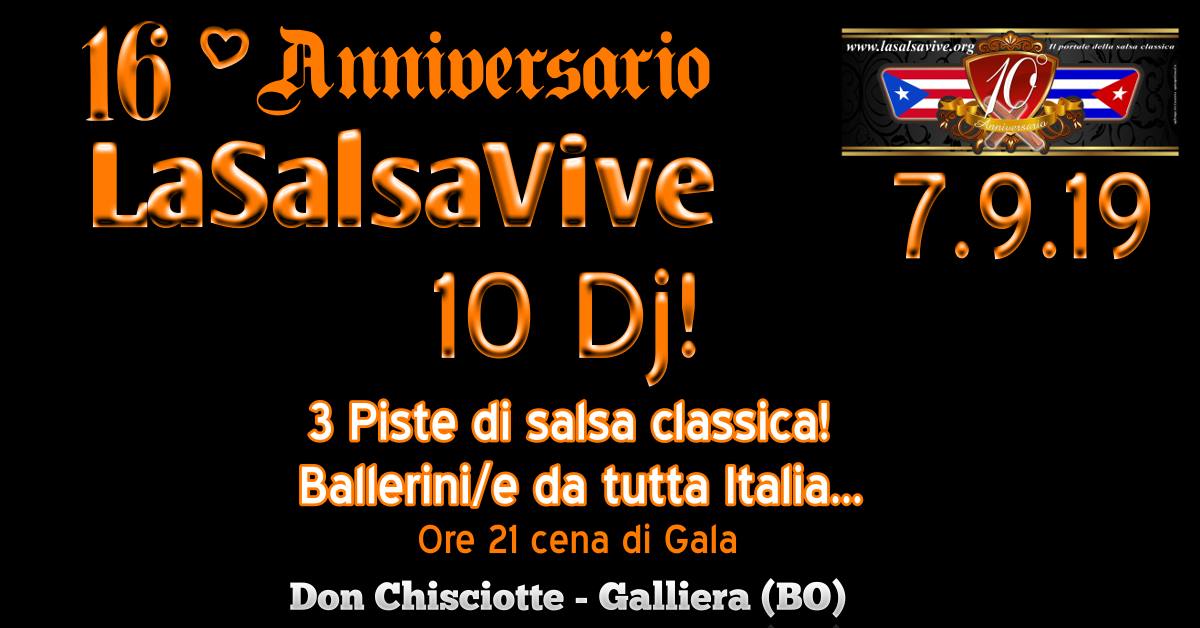 16 Anniversario LaSalsaVive - 7 Settembre 2019