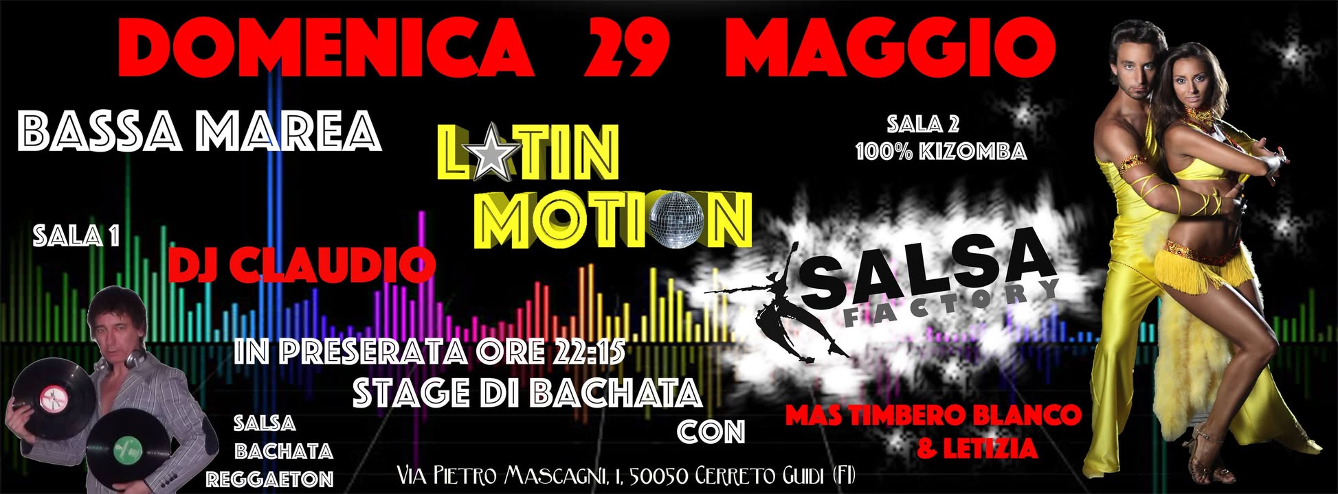 Caffè bassa MAREA Presenta LATIN Motion