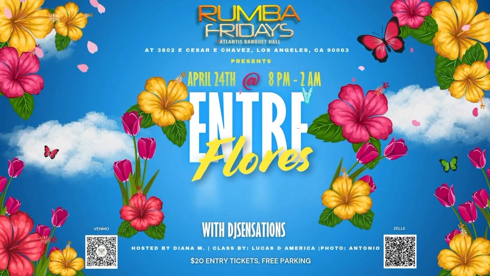 Rumba Fridays : Rumbeando Entre Flores