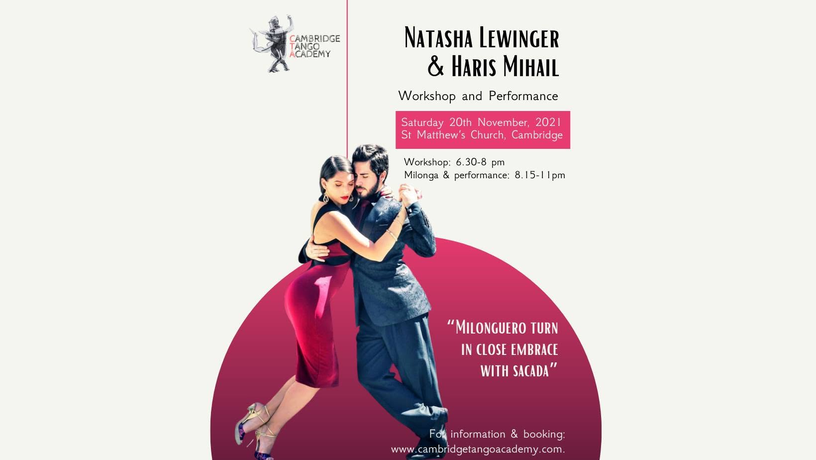 Workshop with Natasha & Haris + Milonga with Maestros' Performance