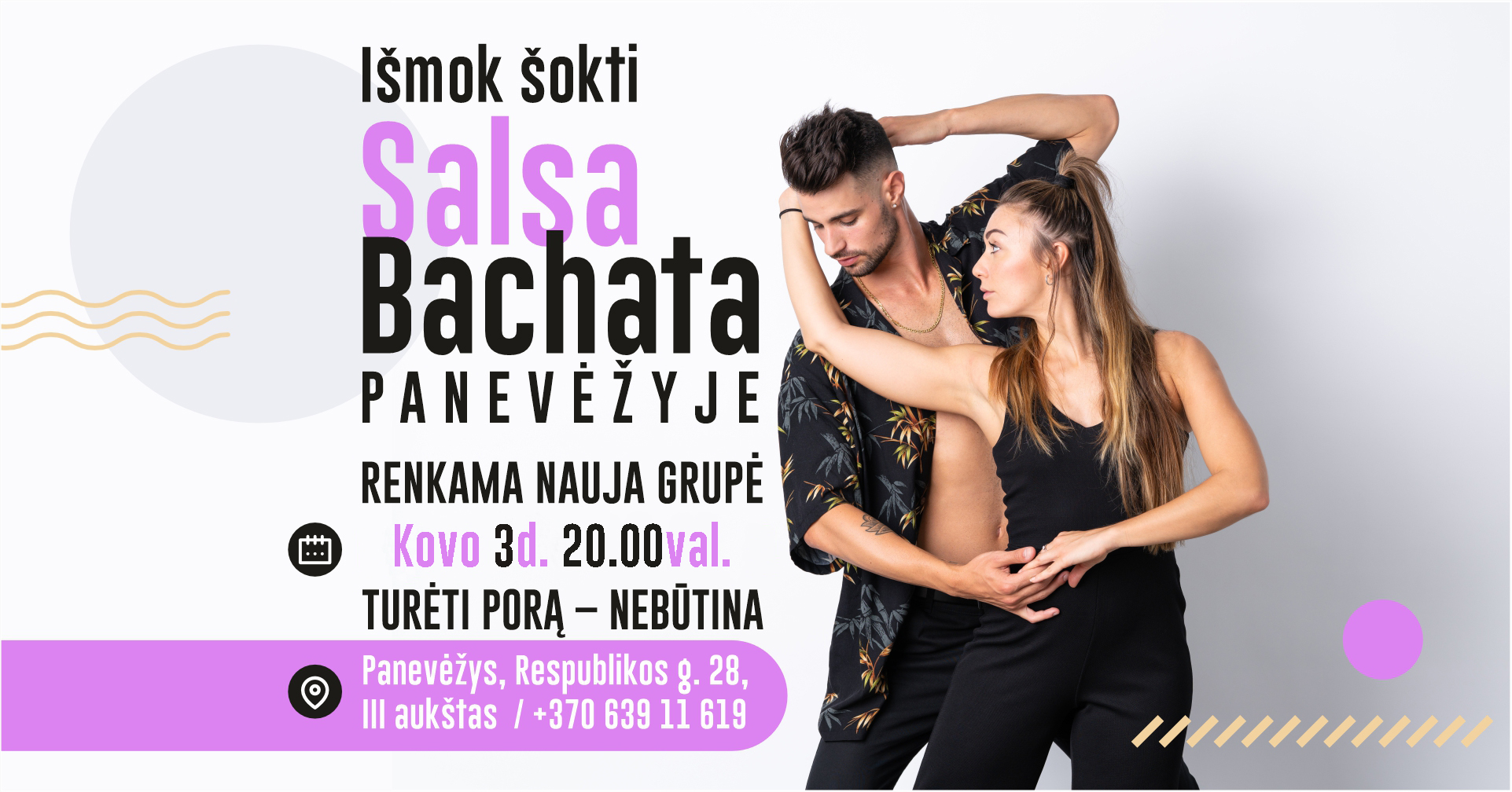 Nemokama Bachatos pamoka ☆Panevėžyje☆