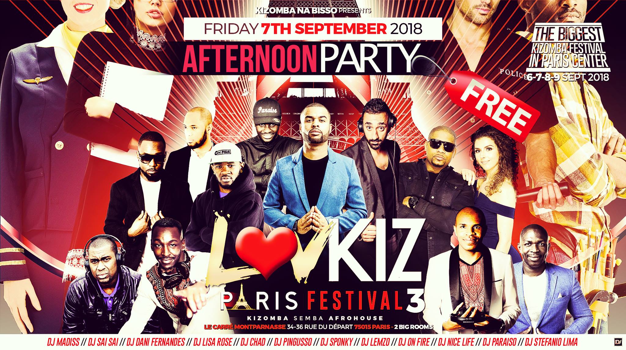 Free afternoon party- lovkiz Paris sociale gratuite