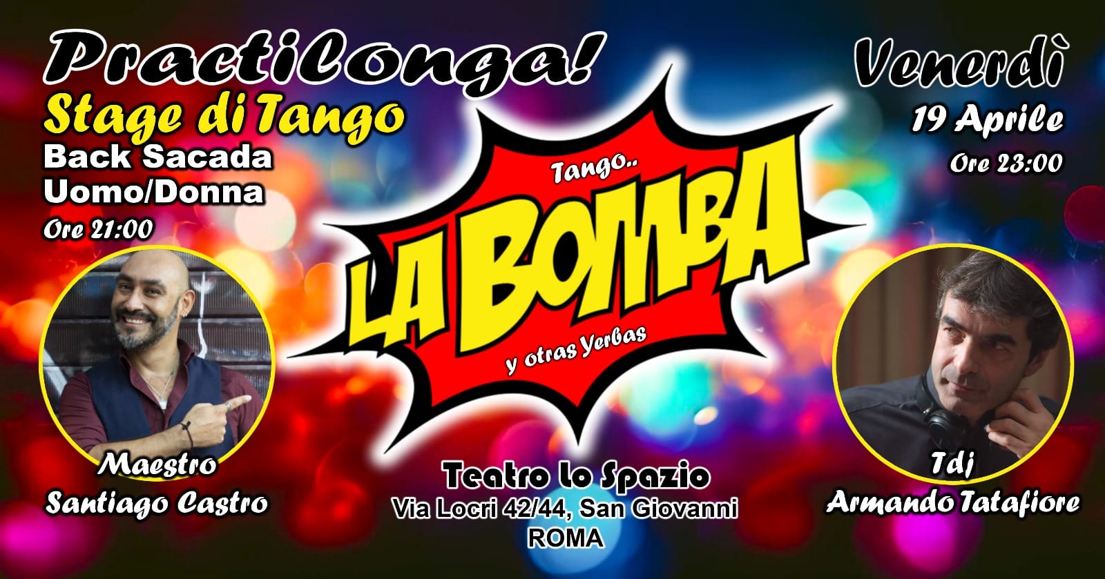 Practilonga ''LA BOMBA'' Stage di Back Sacadas 21:00