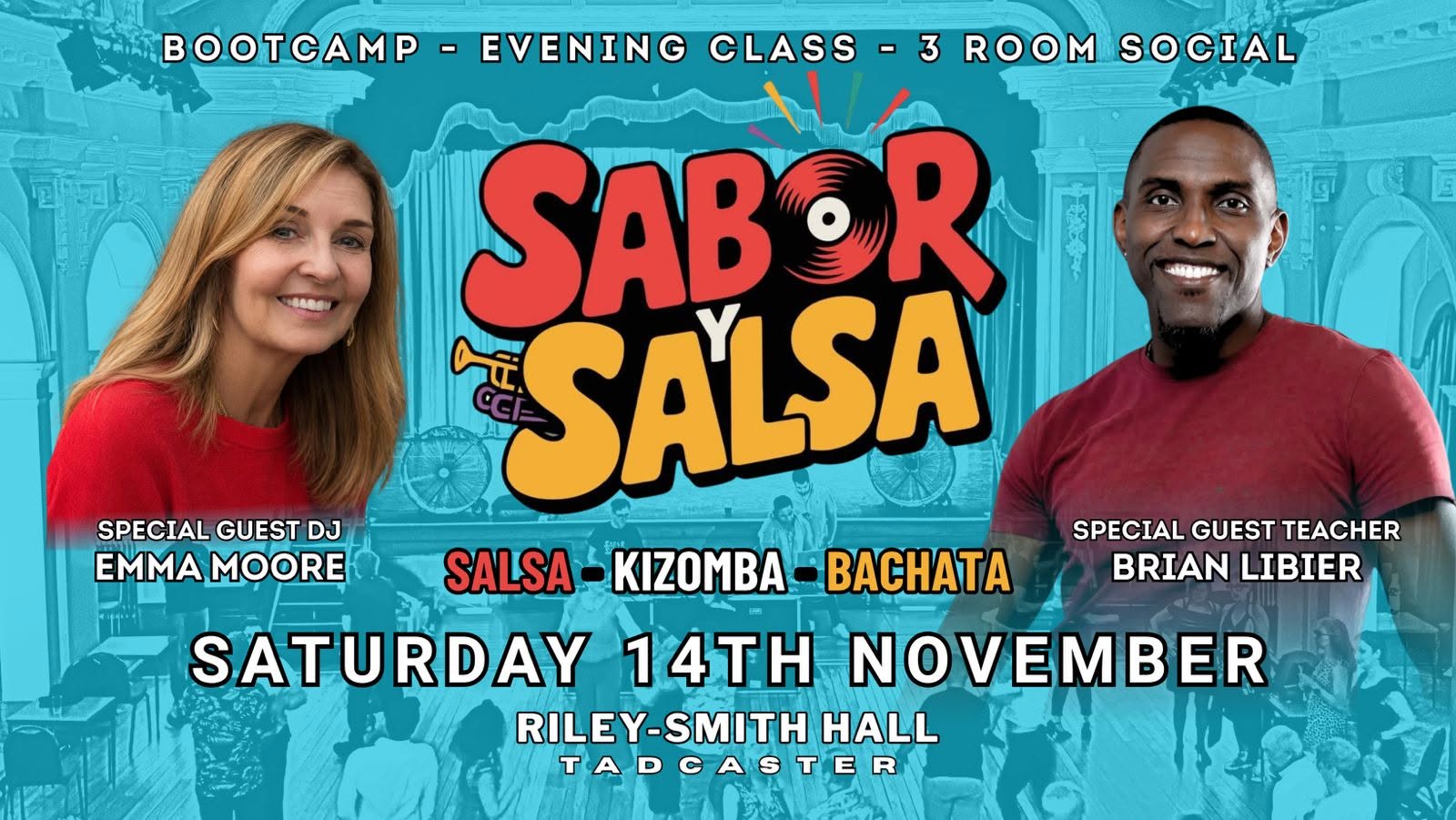 Sabor y Salsa at Riley Smith Hall - Bootcamp with Special Guests Brian Libier & Jana - 14th November