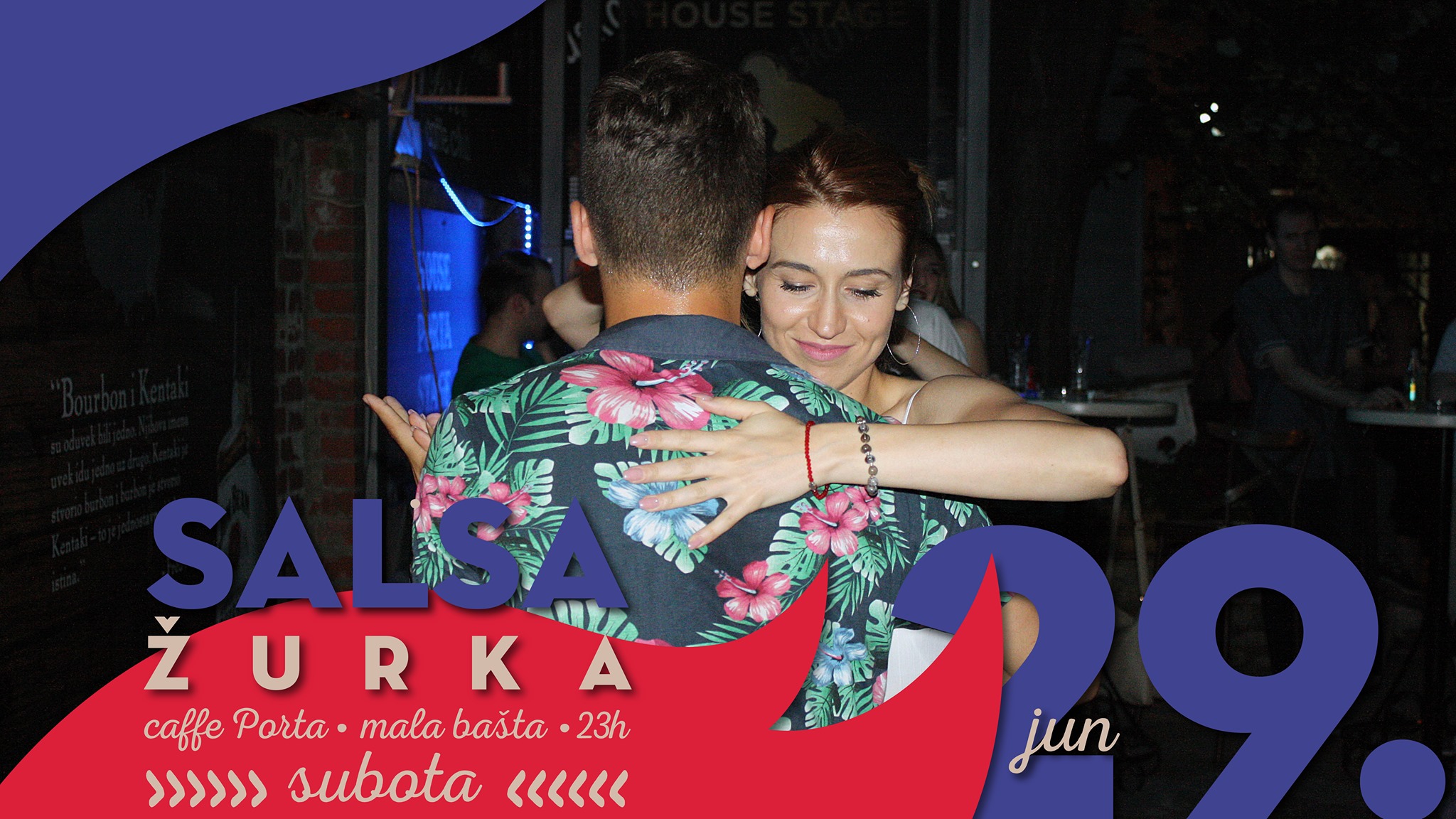 Salsa žurka subota mala bašta Porte