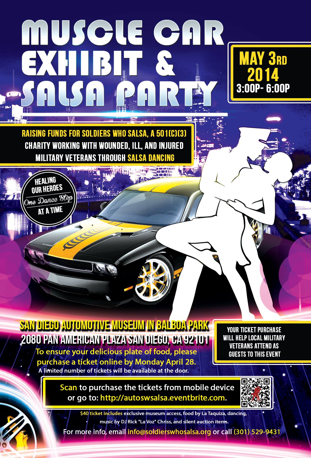 Muscle Car Exhibit and Salsa Party