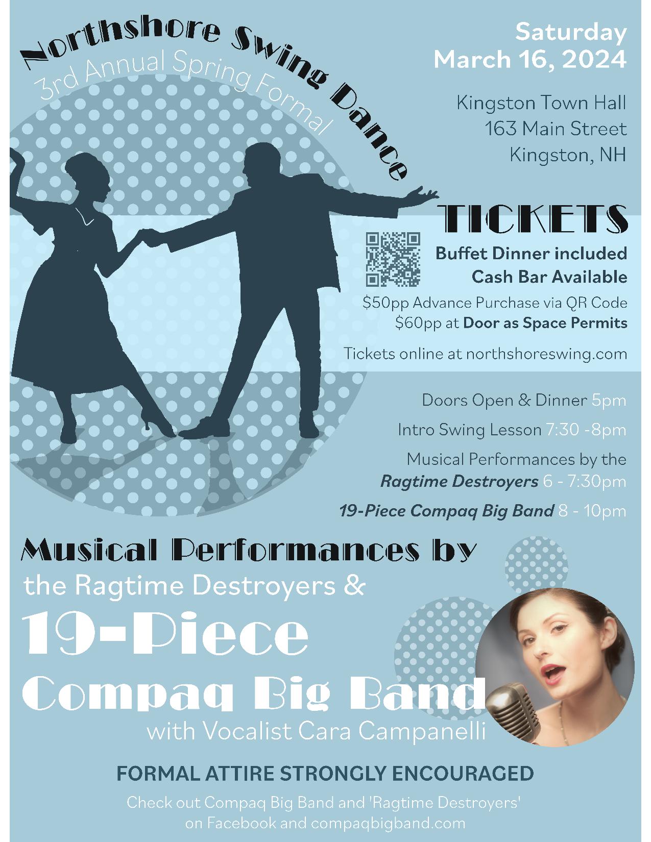 19-Piece Compaq Big Band w Vocalist Cara Campanelli at Northshore Swing's 3rd Annual Spring Formal