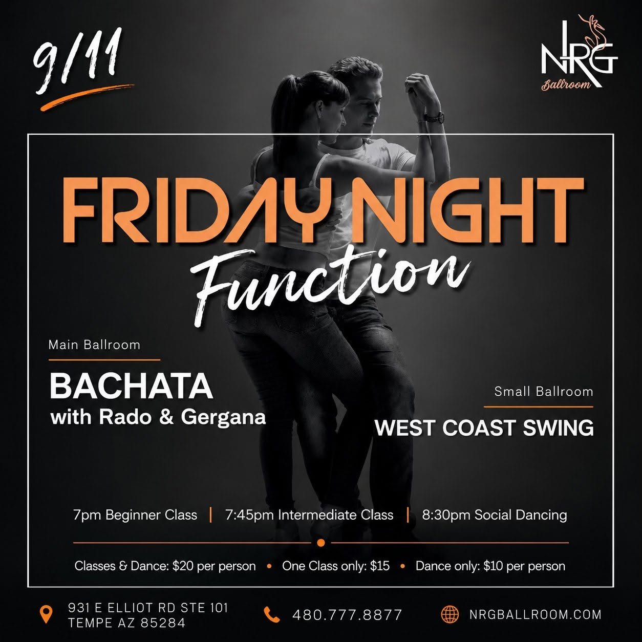 Friday Night Function: BACHATA & WCS