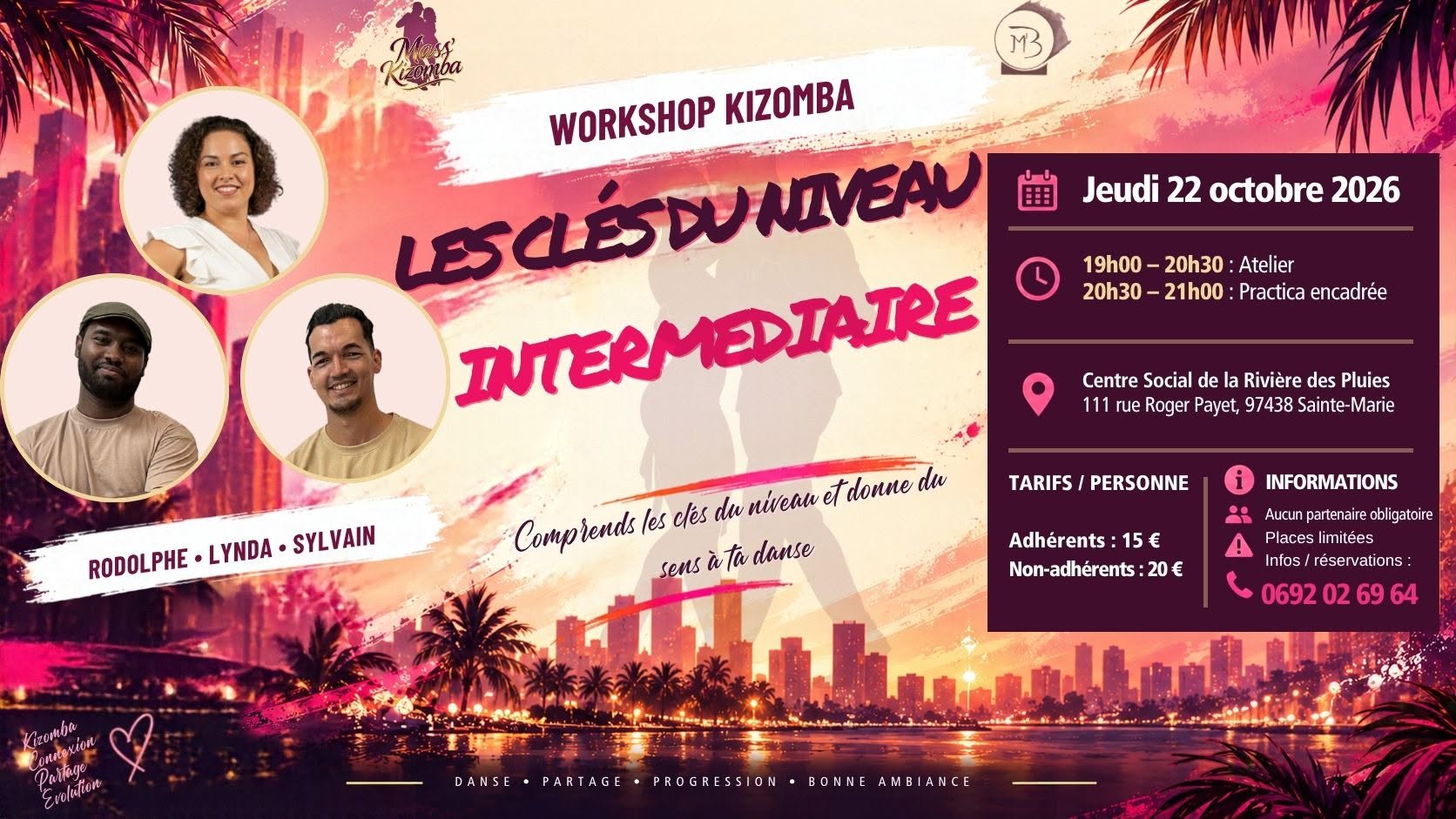 WORKSHOP KIZOMBA LES CLÉS DU NIVEAU INTERMÉDIAIRE