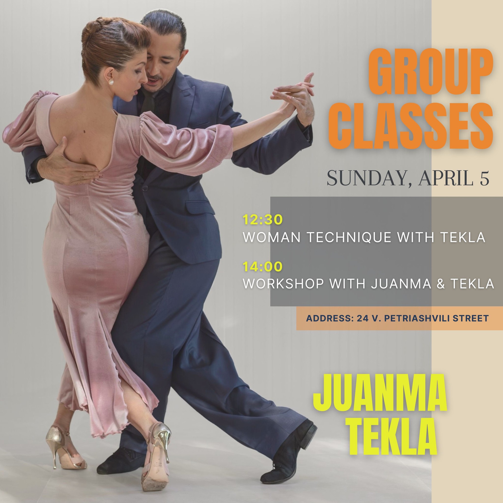 Classes with Juanma & Tekla in Tbilisi