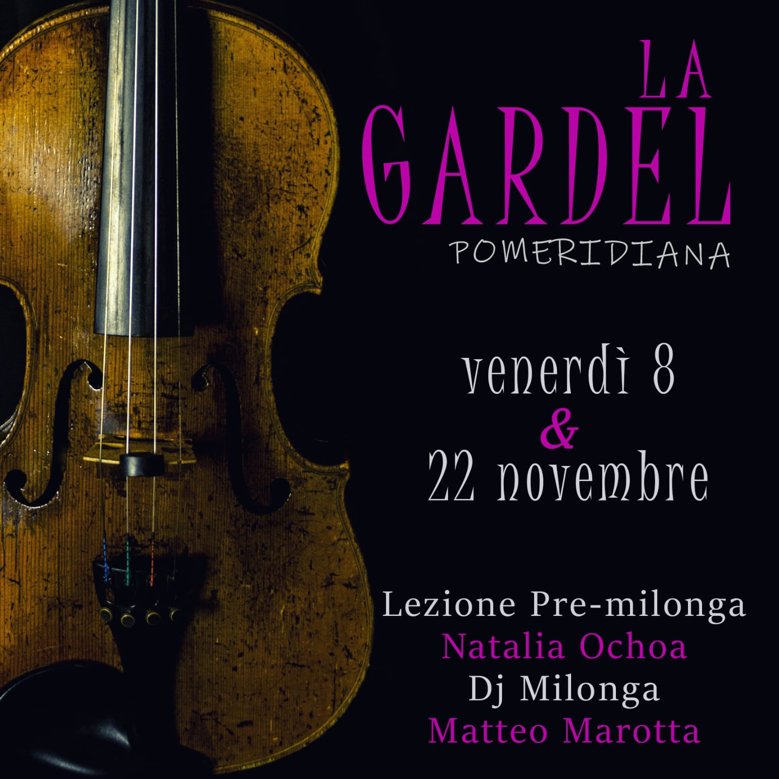 Pomeridiana Ven 8 e 22 a La Gardel • Dj Matt Marotta