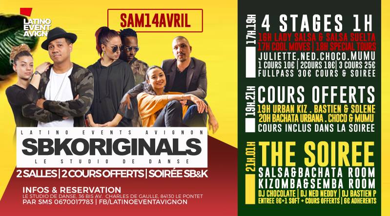 Sam14Avril - SBK Originals + Stage Salsa Cubana -Pontet