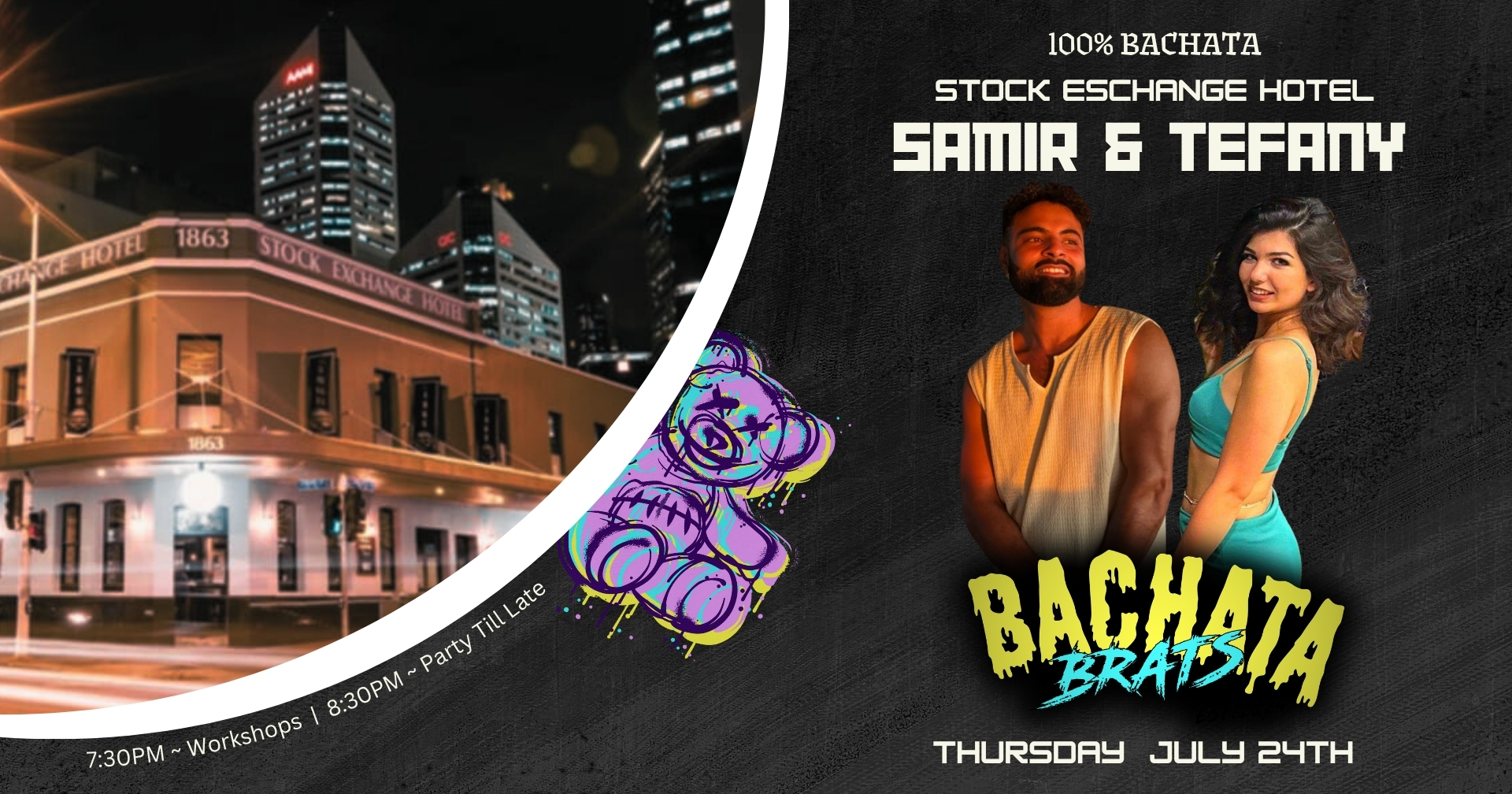 SAMIR & TEFANY get Bratty ~ 100% BACHATA Party