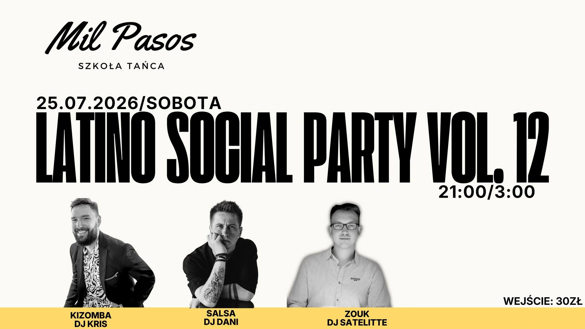LATINO SOCIAL PARTY vol. 12 - 25.07.2026 SOBOTA! KIZOMBA - SALSA - ZOUK