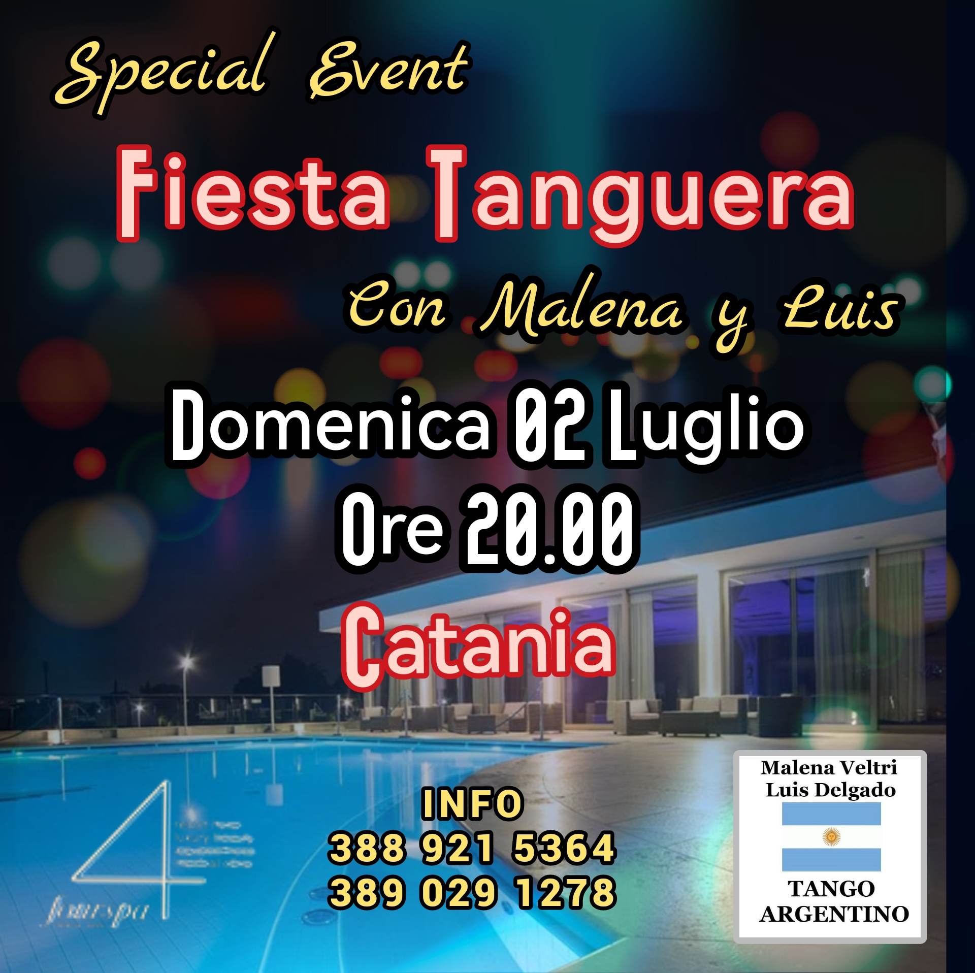 Fiesta Tanguera Catania con Malena e Luis