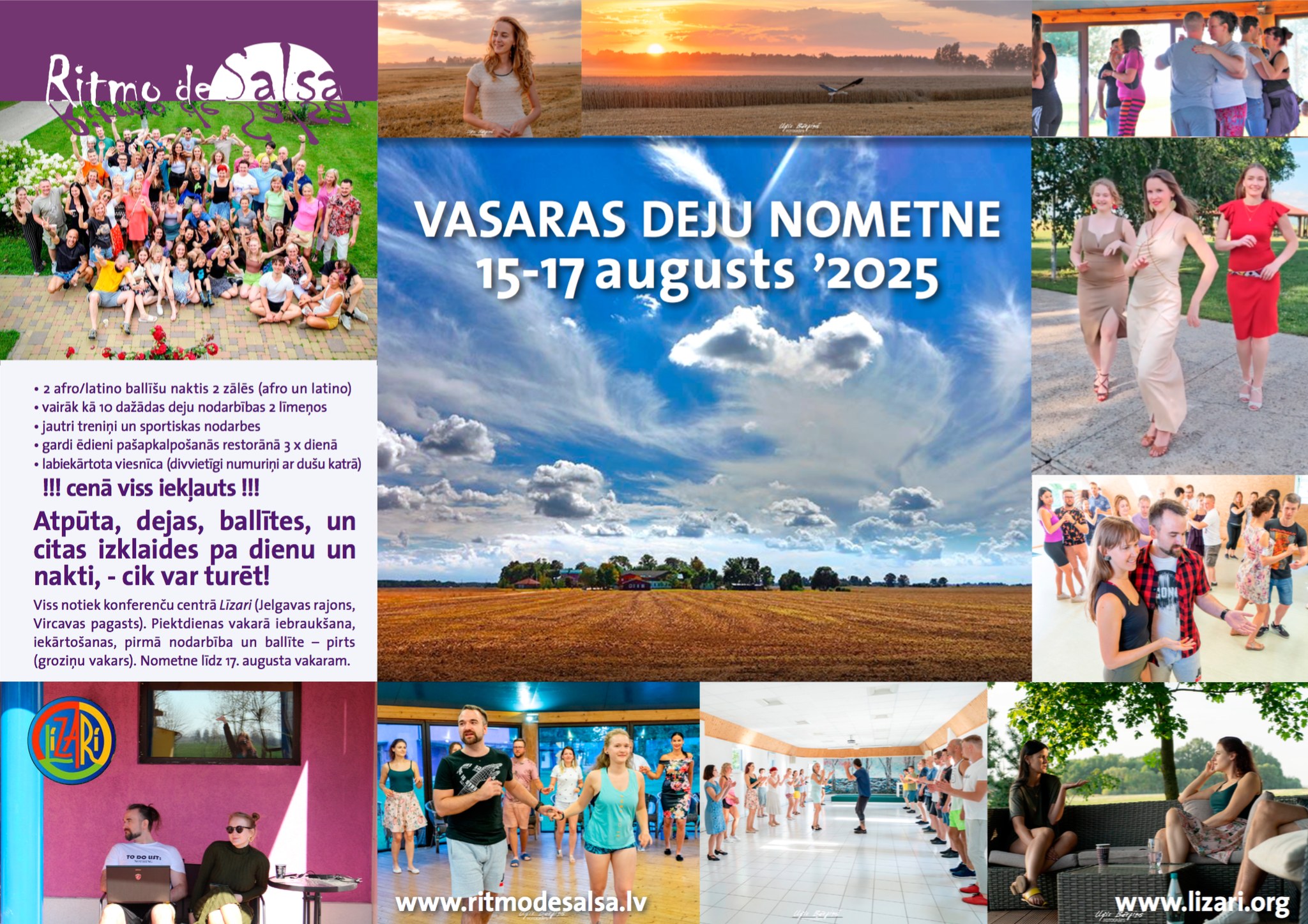 Ritmo Vasaras deju nometne Ritmo Summer dance camp