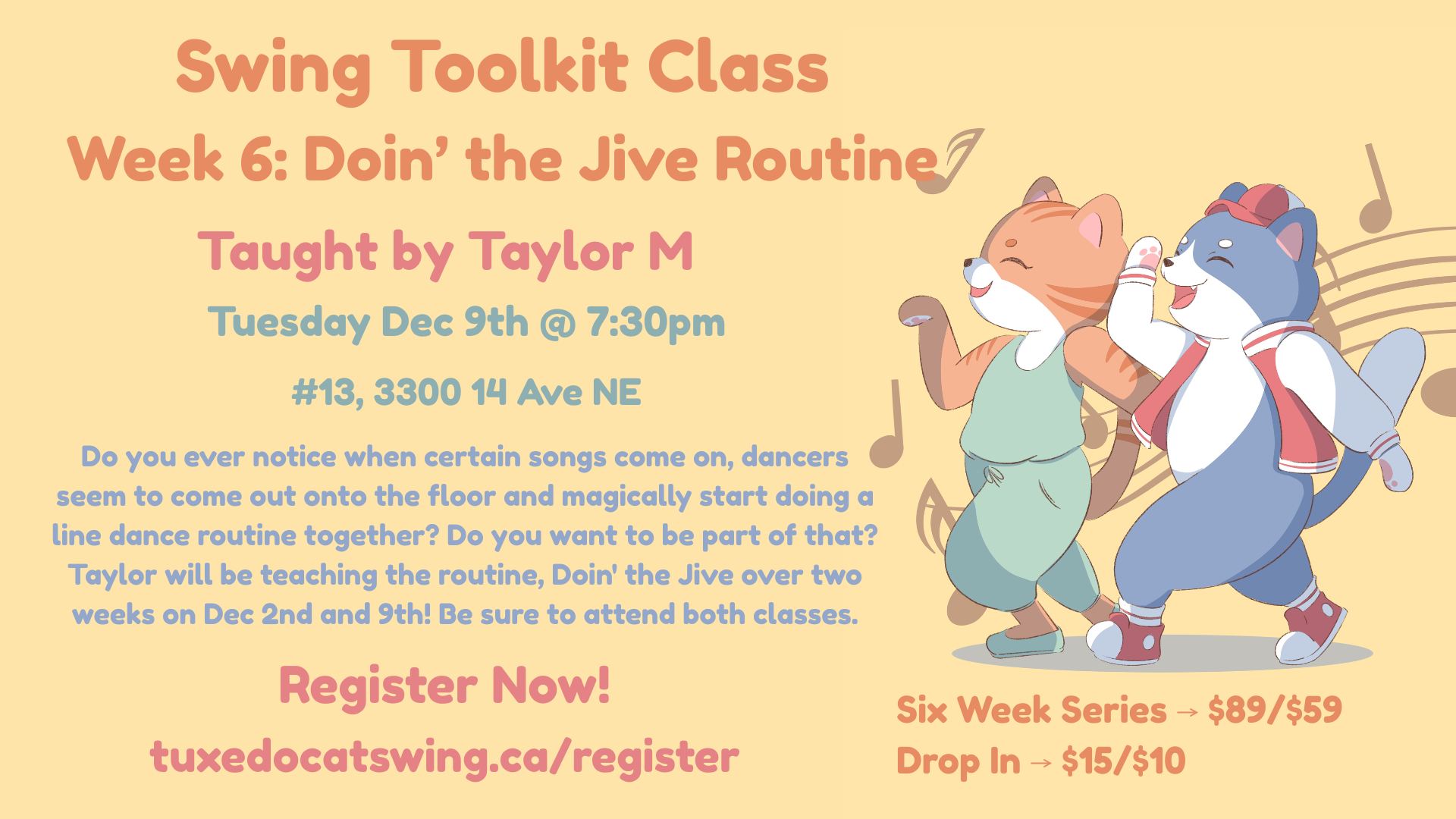 Swing Toolkit Week 6: Doin' the Jive (part 2)