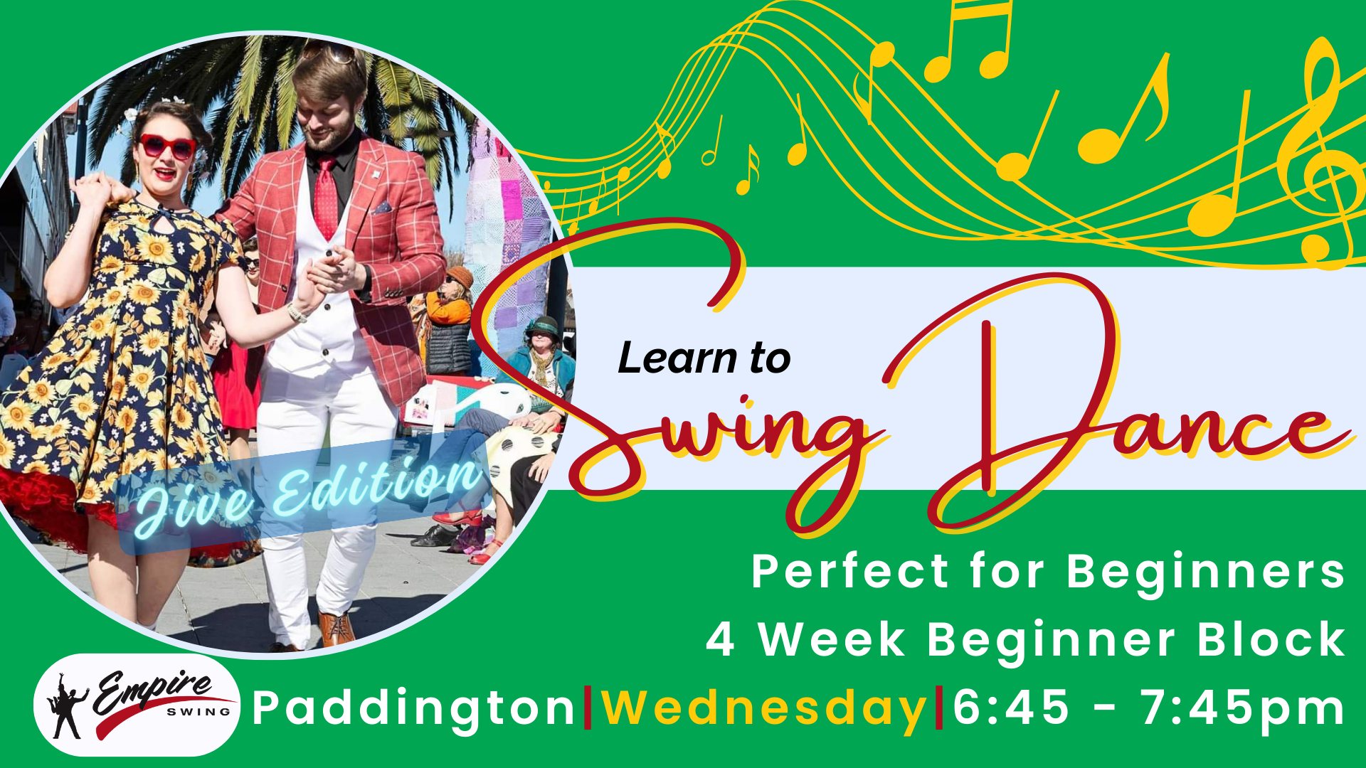 Learn to Swing Dance in 4 Weeks! - Jive Edition - New Wednesday Beginner Block
