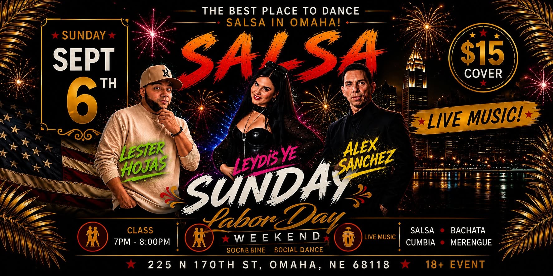 🇺🇸 Salsa Sunday: Labor Day Weekend! 💃🔥