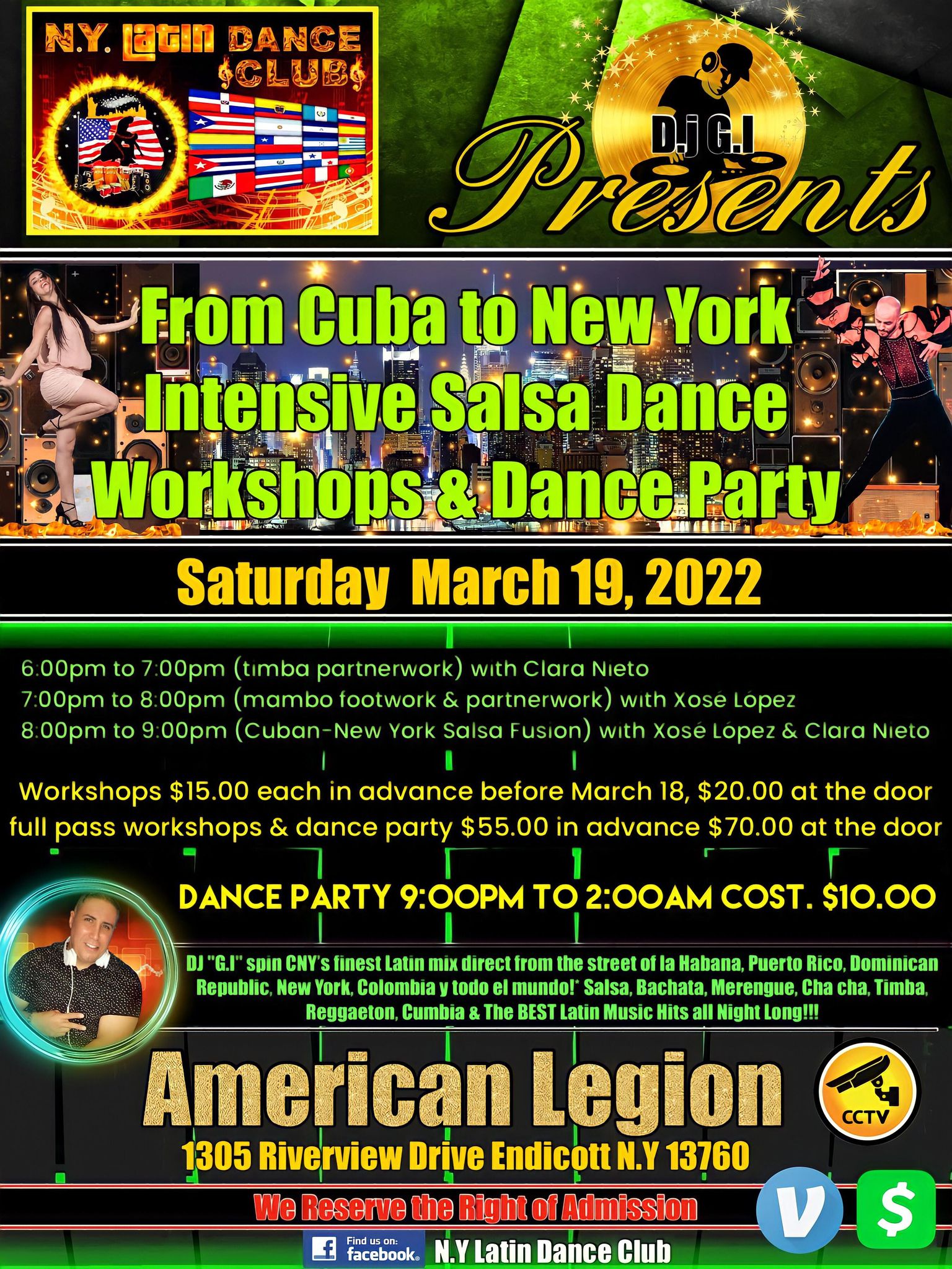 Salsa Intensive Workshops: From Cuba to New York